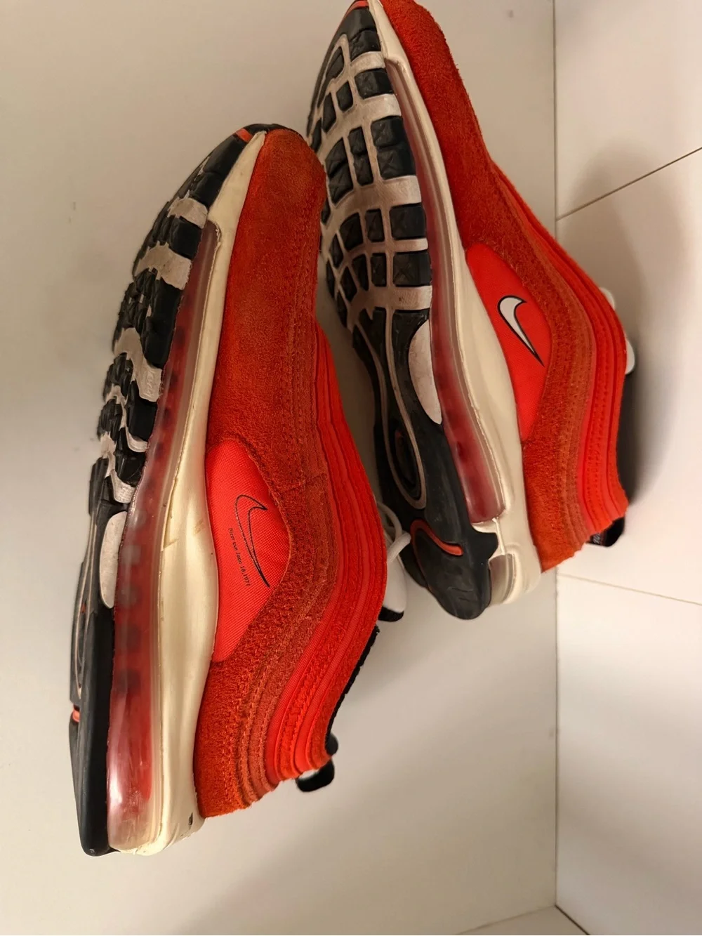 Nike Air Max 97 SE‎ Running Club Sneakers Men’s Size 8 Orange Red DB0246-800